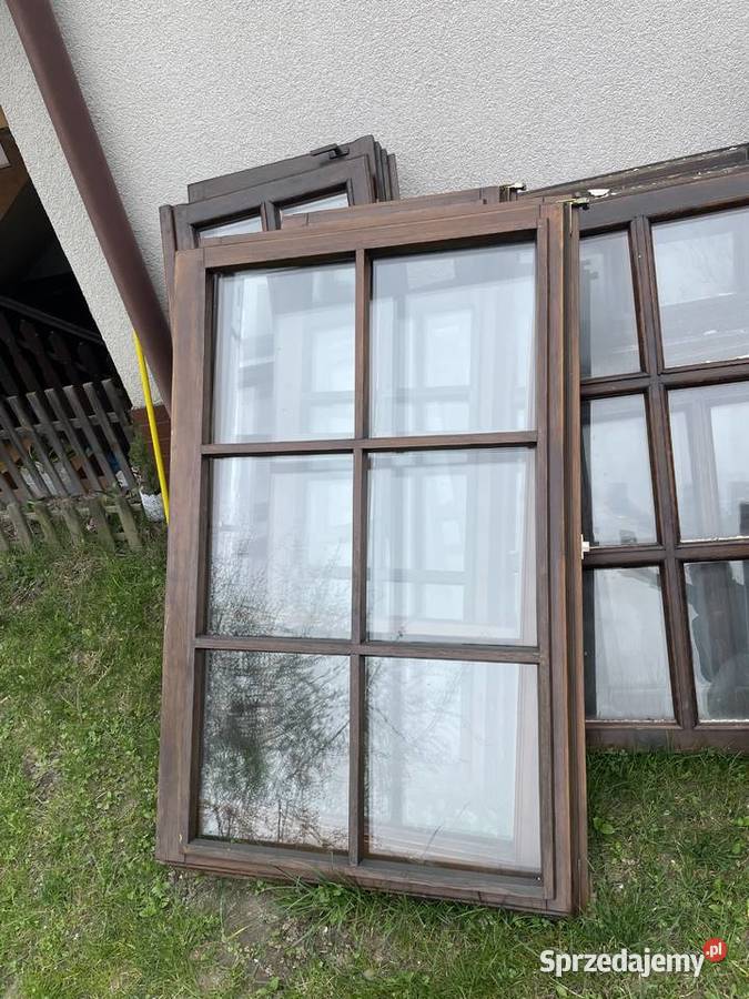 Sprzedam okna drewniane ze szprosami demontażu Budowa Kryspinów