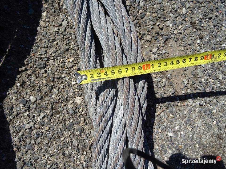 ZAWIESIE LINOWE LINA STALOWA PLECIONA 48TON 12m