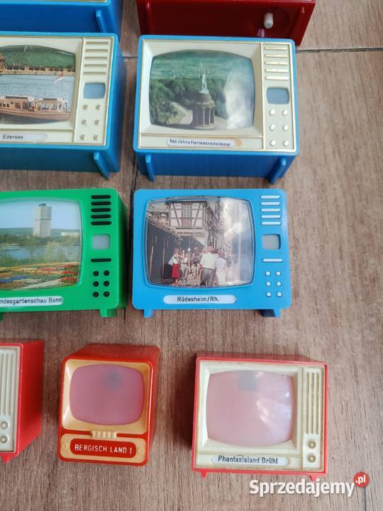 Zabawki szmini telewizorki Plastiskop Niemieckie Choszczno