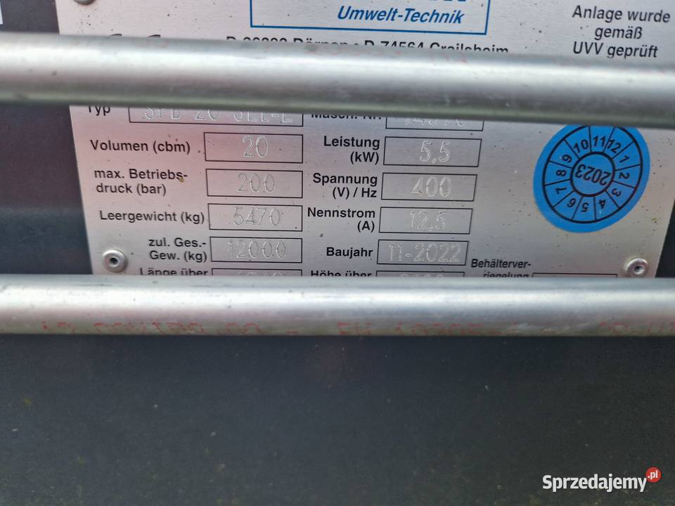 Kontenerprasowy Husmann SPB 20 SELE Złocieniec