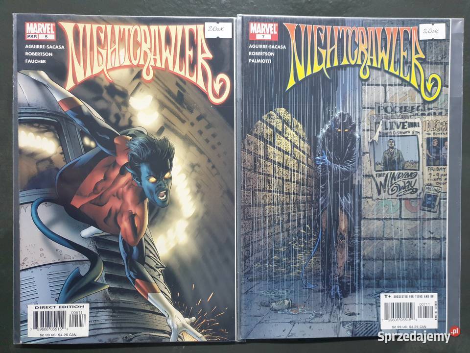 Nightcrawler 8 oryginalnych komiksów Marvel USA Gdynia sprzedam