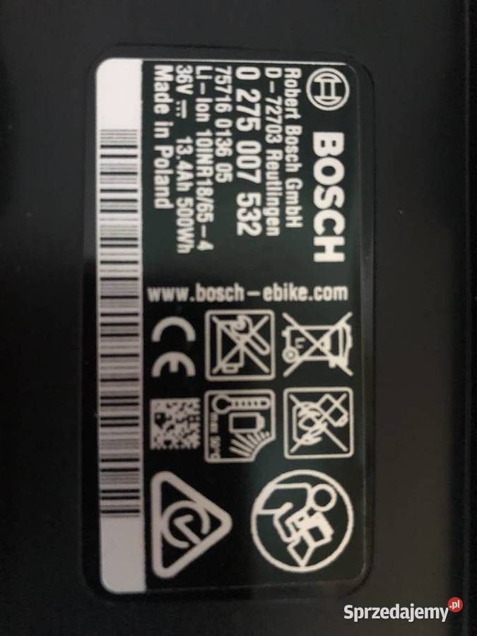Bateria Akumulator ebike BOSCH 500 R Anthra Pojazdy elektryczne Łódź sprzedam