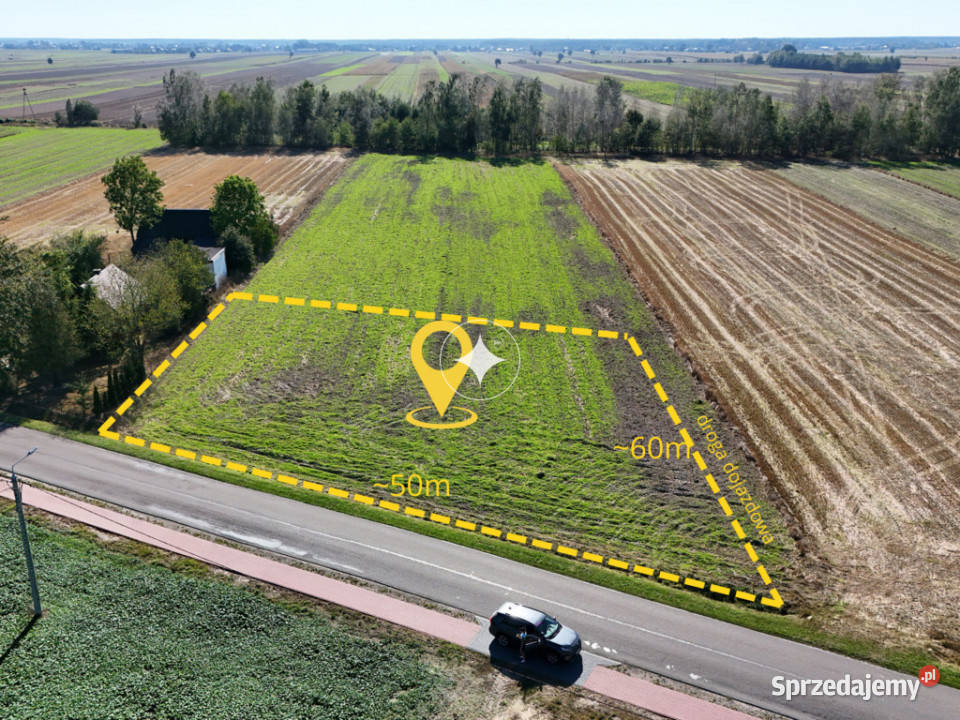 Działka z warunkami zabudowy 2000 m Brzostówiec