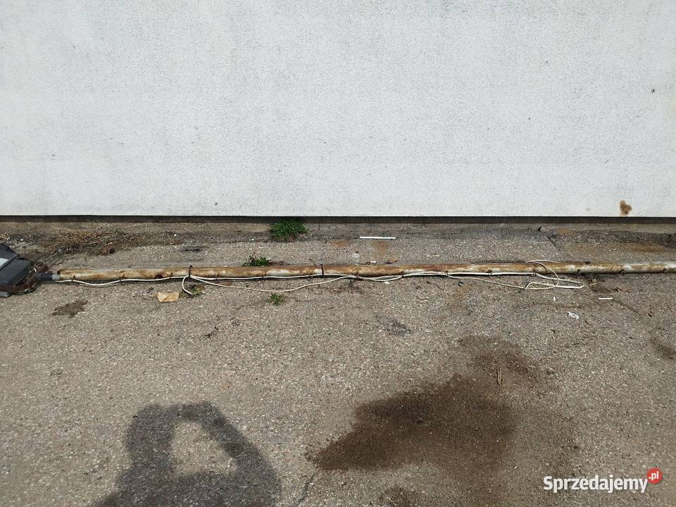 Maszt 7 metrów z halogenem sprzedam