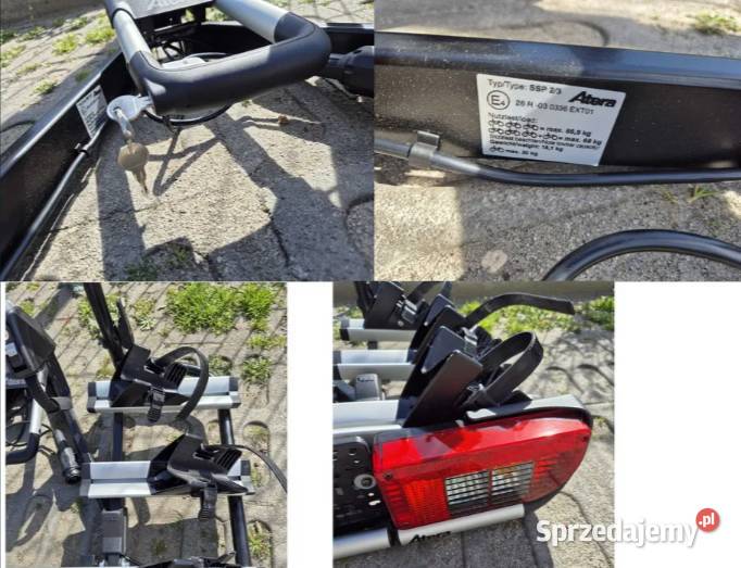 Bagażnik na hak na 3 4 rowery rowerowy ATERA Gorzów Wielkopolski sprzedam