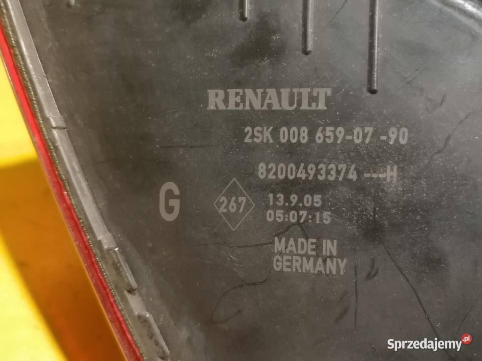lampa tył lewa Renault Scenic 2 i Grand faza Piotrków Trybunalski