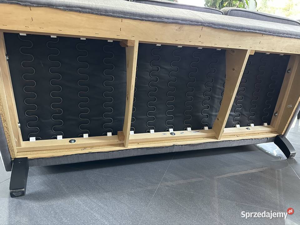 Sofa IKEA STRANDMON 3osobowa ciemnoszara w Sofy i kanapy łódzkie Poddębice