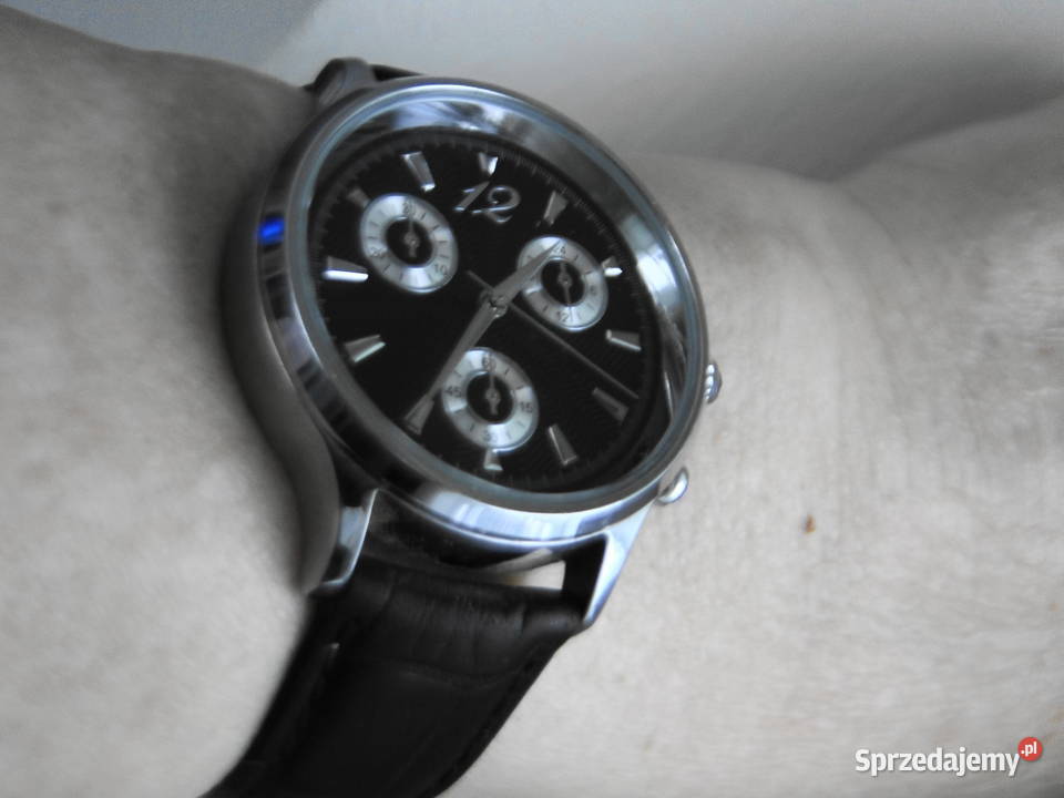 Zegarek Chronograf ze stoperem skórzany pasek mazowieckie Warszawa