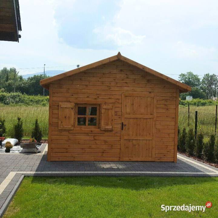 Drewniany domek narzędziowy do ogrodu i na działkę 3x3