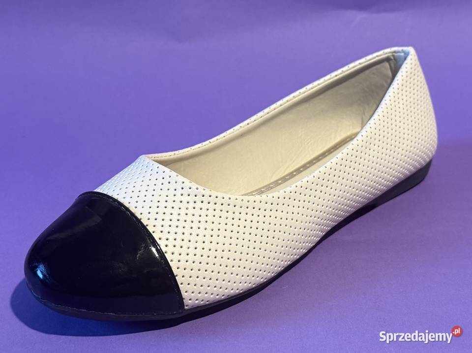 Beżowe baleriny połysk rozmiar 39 BAL9 Balerinki mazowieckie Żyrardów