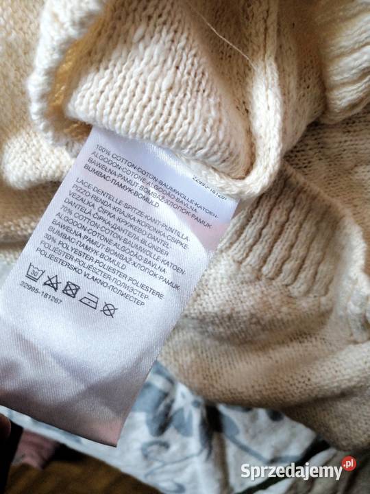 NOWY z metką SWETER sweterek 100 BAWEŁNA na S xs Leszno sprzedam