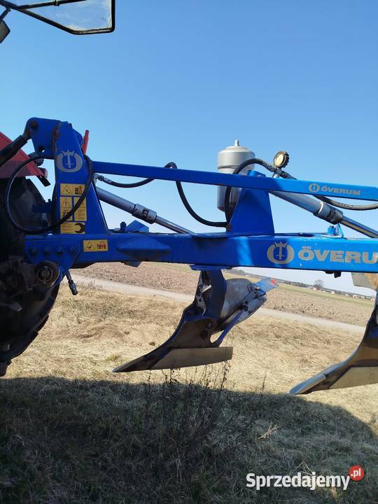 Pług Overum 4 skibowy zagonowy zabezpieczenie nieuszkodzony Rolnictwo Reginów