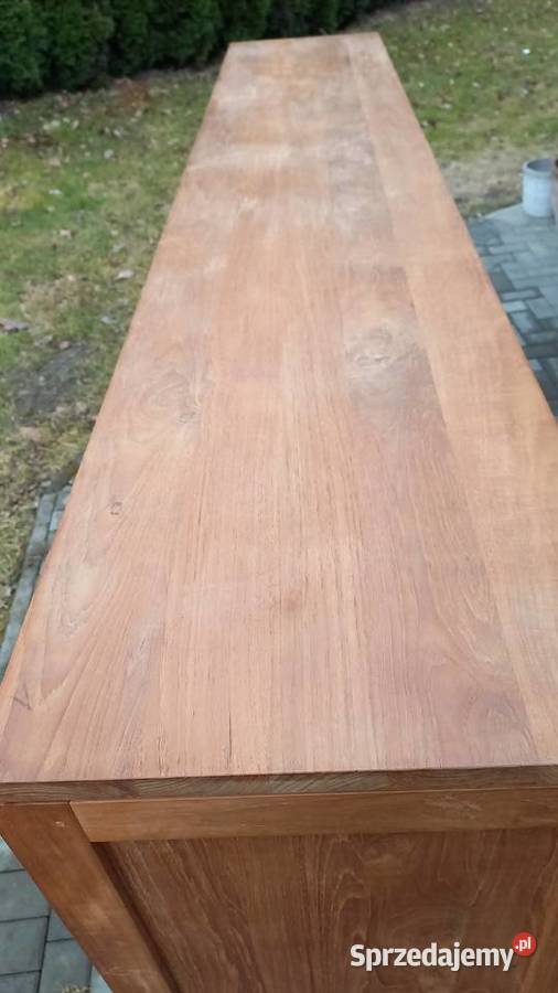Komoda teak drewniana kolonialna Szafka pod Gawroniec sprzedam