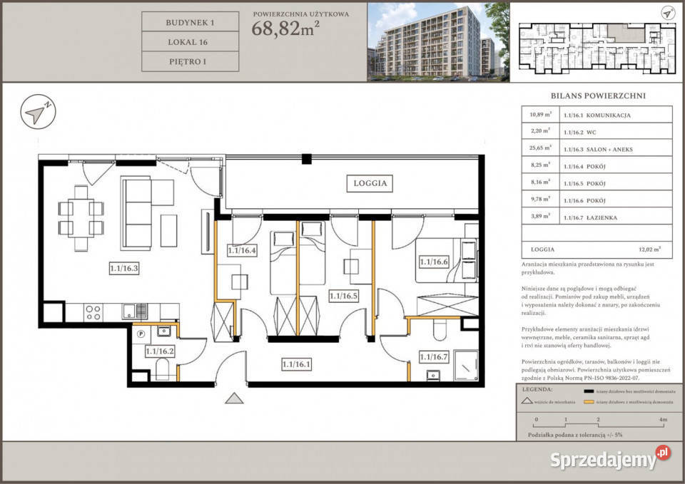 Mieszkanie Kielce 6882m2 4 pokojowe 68.82m2 sprzedam