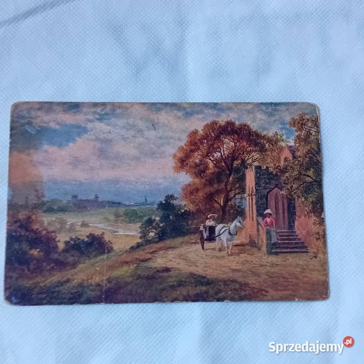 Pocztówka produkcji polskiej wysłana w 1927 r Koźminek