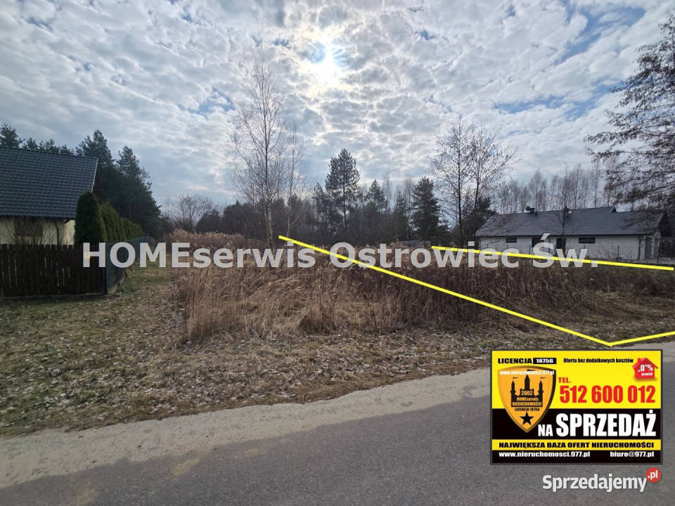 Działka Kunów 1165m2 1165m2