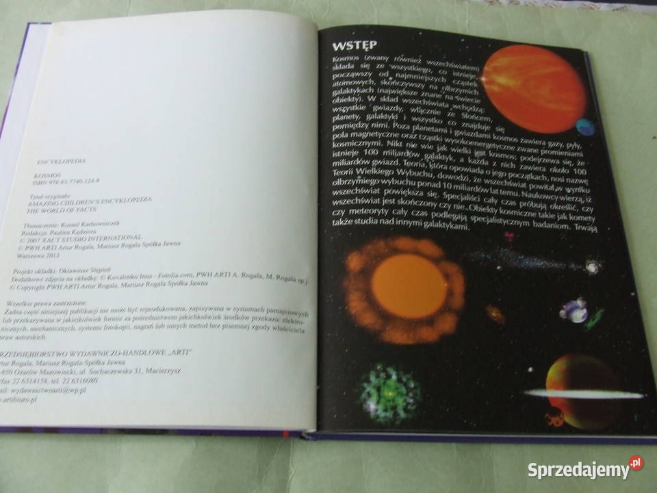 Kosmos Encyklopedia Świat Encyklopedia dzieci dolnośląskie Oborniki Śląskie
