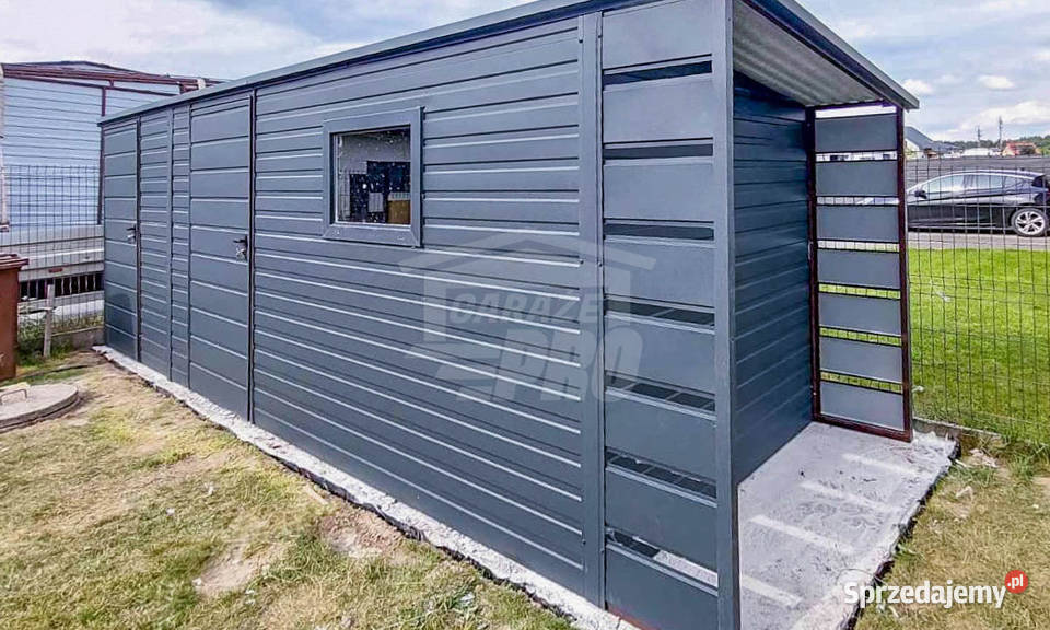Schowek Domek Ogrodowy 5x2m Wiata 05m 2x Drzwi Domki narzędziowe Mrągowo sprzedam