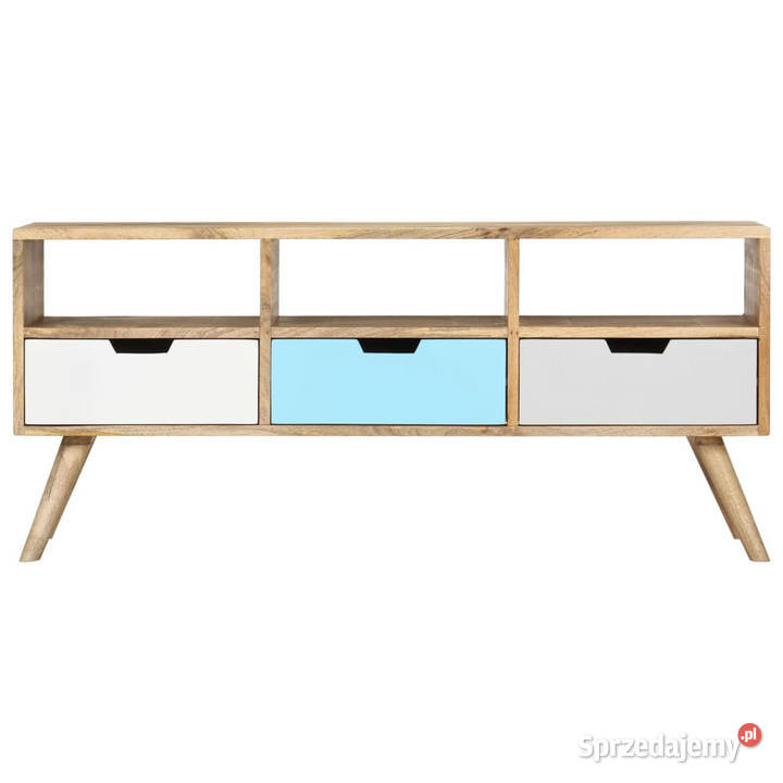 Szafka pod TV 110 x 35 x 48 lite drewno mango Szafki