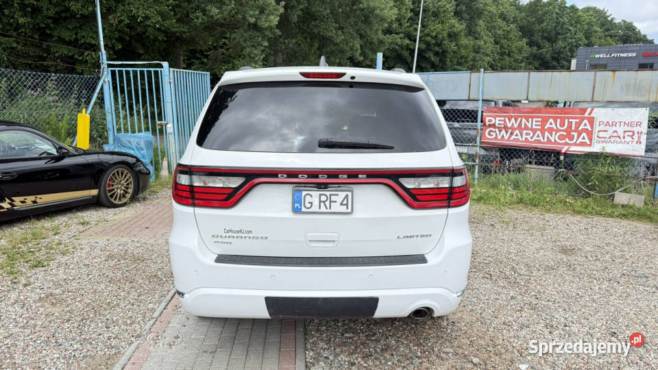 Dodge Durango 36 v6 AWD skóry ledy Navi kamera 7 benzyna Gdańsk