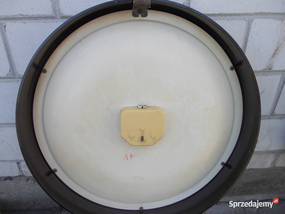 Zegar kolejowy wtórny śred 48 z PRL lubelskie Dęblin