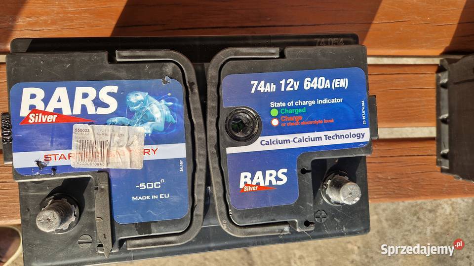 Akumulator Bars Silver 74Ah 12v 640A