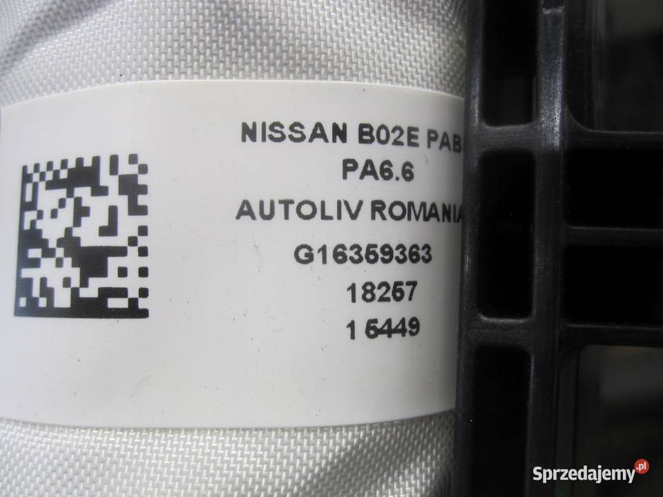 NISSAN MICRA V K14 19r AIRBAG poduszka pasażera sprzedam
