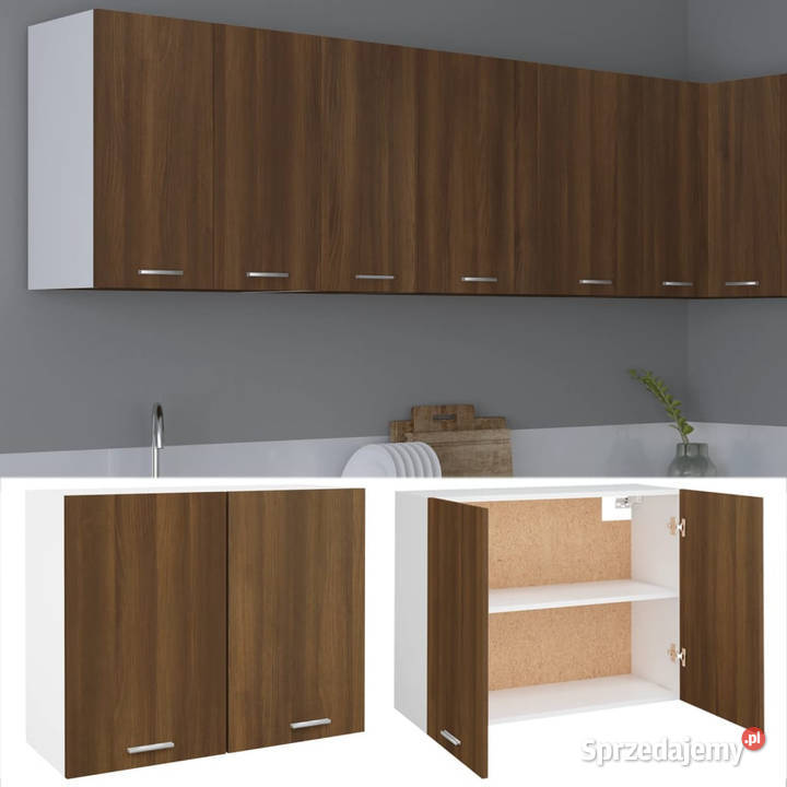 Szafka wisząca brązowy dąb 80x31x60 WM815590 Warszawa
