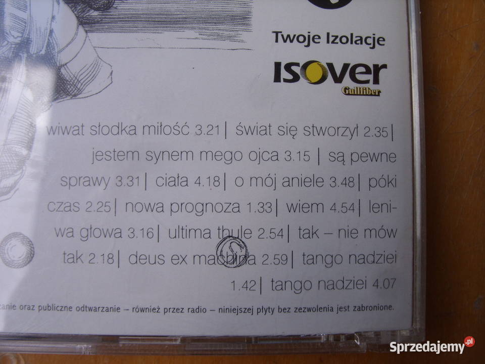 PLyta CD ballady Grzegorz TurnauUltima 1999 R Wołów