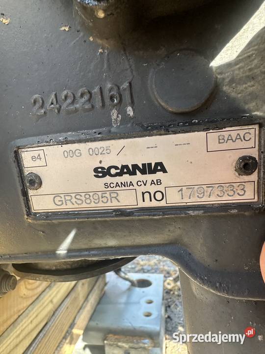 Scania r s ntg skrzynia biegów grs 895r z Części samochodowe Siedlec