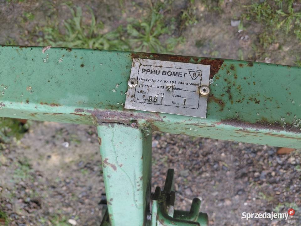 Kultywator z wałkiem 18m Bomet nieuszkodzony Uszew