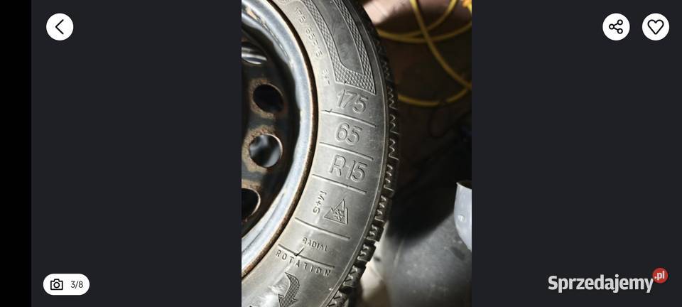 Sprzedam koła z oponami 17565r15 Kleber zima 4 sprzedam