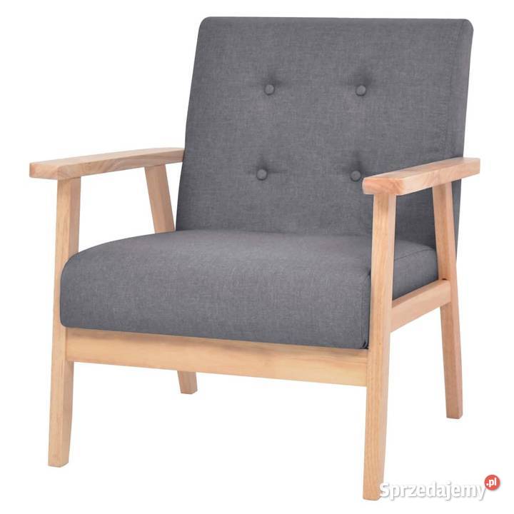 vidaXL Fotel ciemnoszary tkaninaSKU244651 Warszawa sprzedam