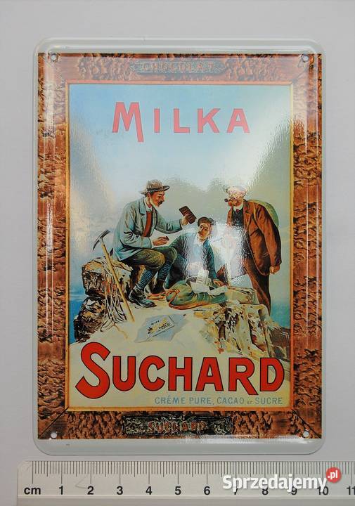 Szyld pocztówka Milka Suchard Embalit Szwajcaria Lublin sprzedam