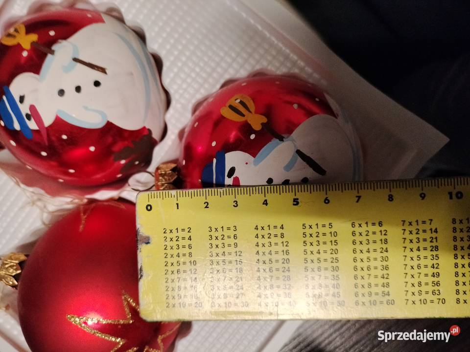 Zestaw bombek bałwanki