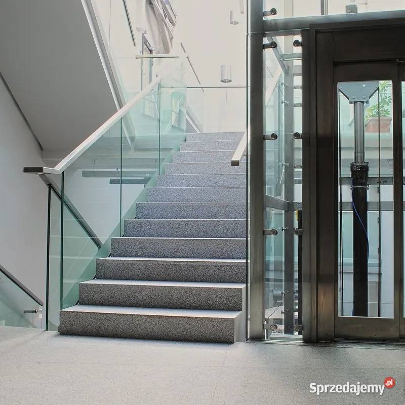 Parapet Stopnica granitowa szara polerowana Tczew