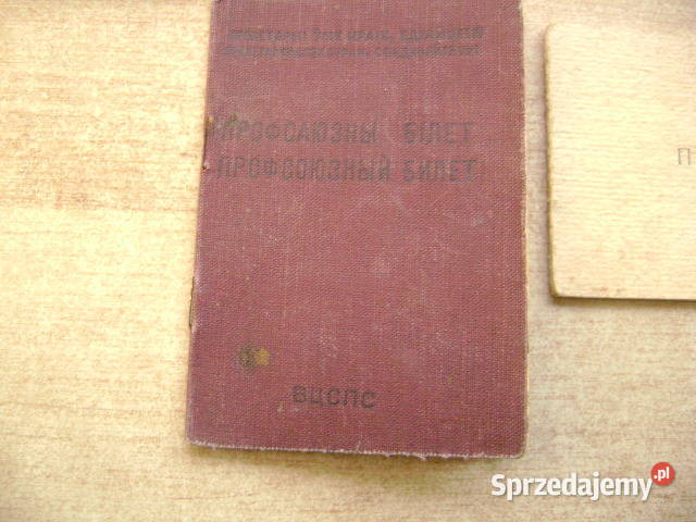 Starocie z PRL Militaria Zestaw 11 legitymacji