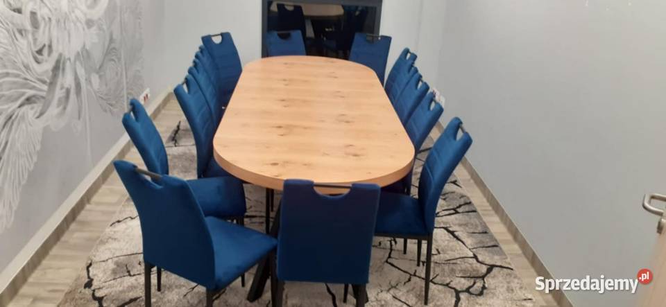 STÓŁ KOŁO NATURALNY ROZKŁADANY DO 250 100cm Toruń