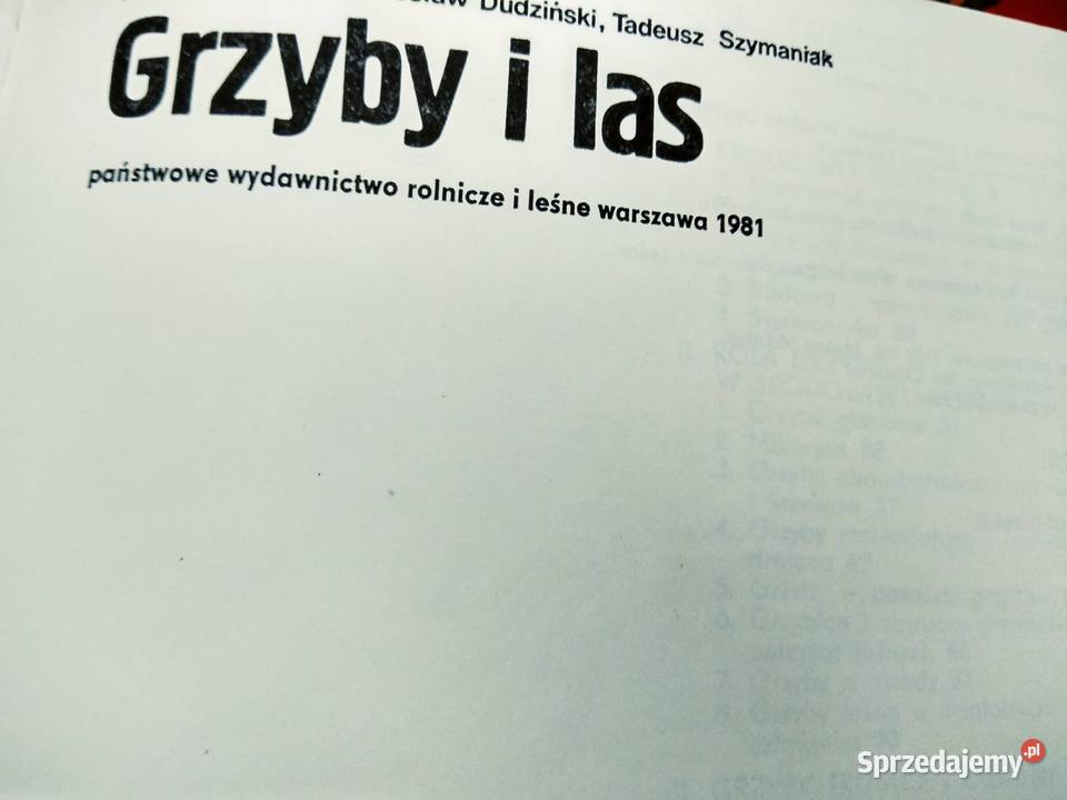 Prezenty Grzyby i las książki Bródno Warszawa