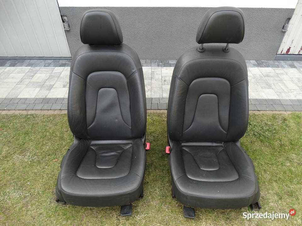 AUDI A4 B8 SEDAN 0815 FOTELE KANAPA CZARNA SKÓRA Łosieniec