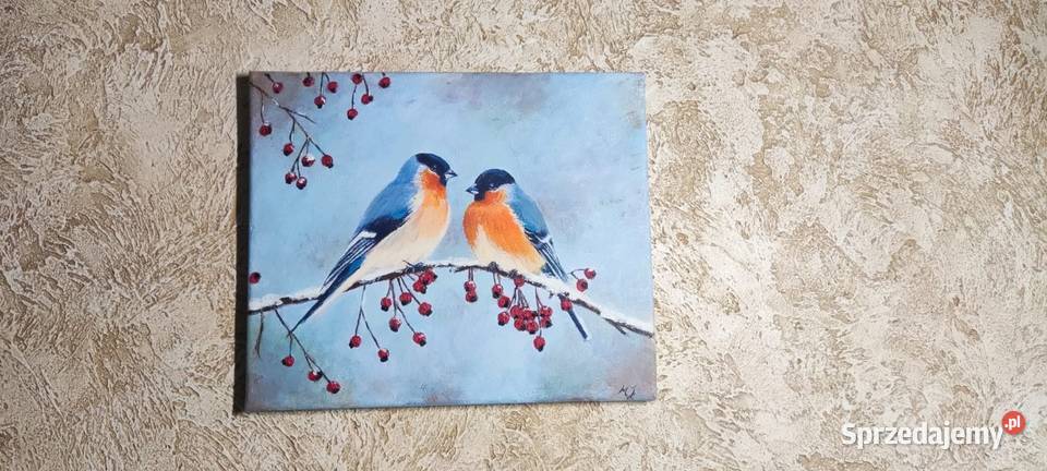 Zimowe śniadanie obraz 25x30 akryl na płótnie Poznań
