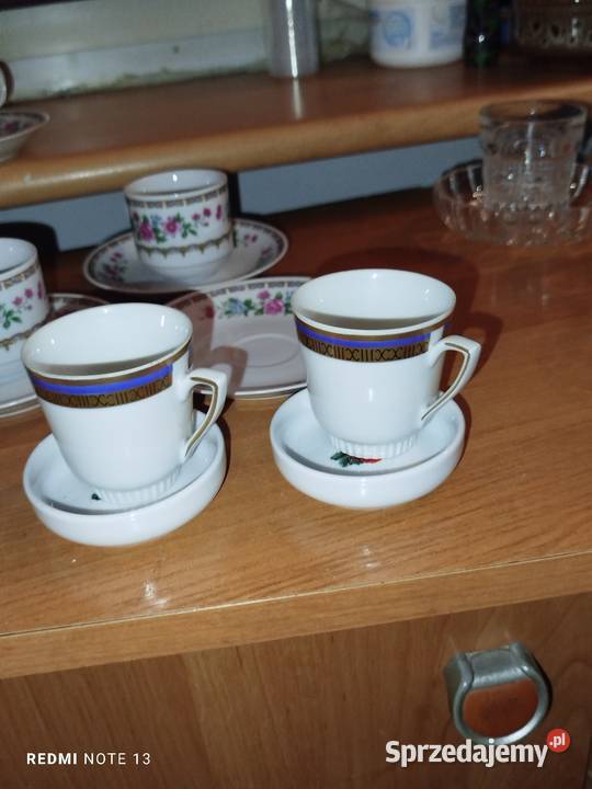 Filiżanki do espresso też mają sygnowane logo biały Filiżanki i spodki Łódź