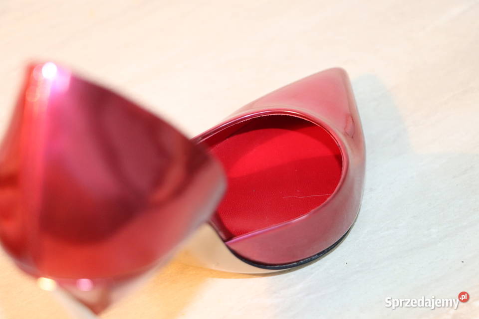 Przepiękne włoskie szpilki CASADEI komplet skóra warmińsko-mazurskie Giżycko