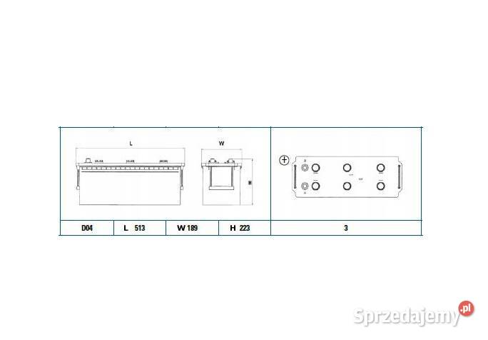 AKUMULATOR CENTRA 12V140AH HD 800A START PRO lubelskie