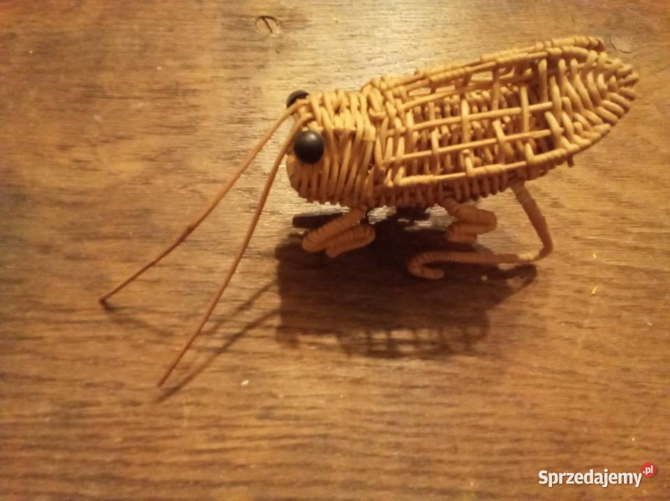 Świerszcz z wikliny z honk Kongu Vintage lata Warszawa