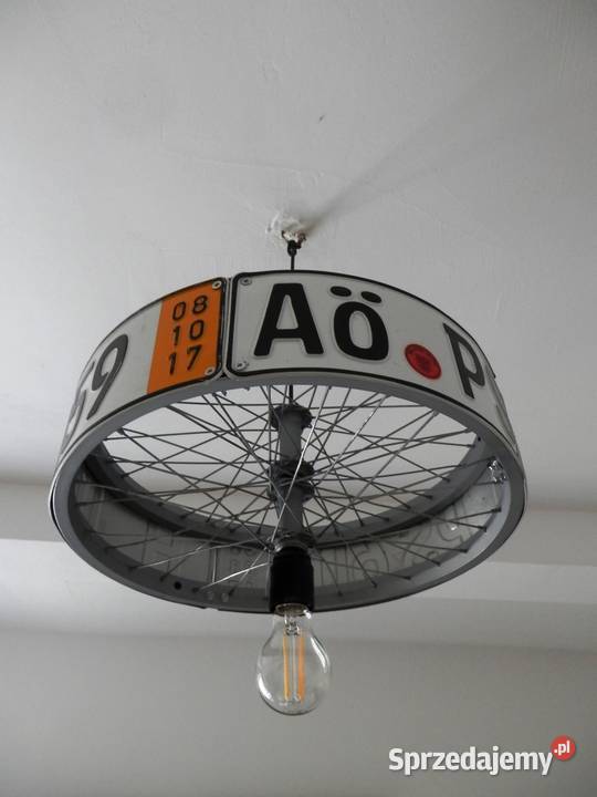 Lampa sufitowa żyrandol industrial Loft Felga Dom i Ogród zachodniopomorskie