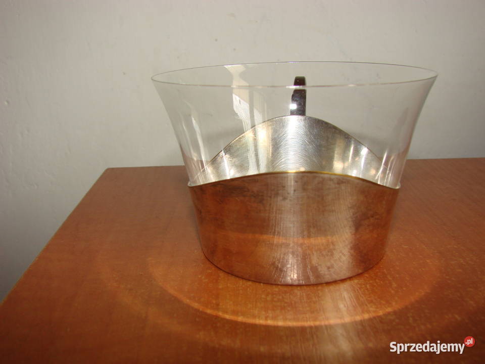 WMF filiżanki w koszykach plater vintage