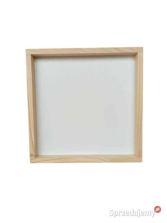 Drewniane ramko tył płyta biała 20x20x3 Zawoja