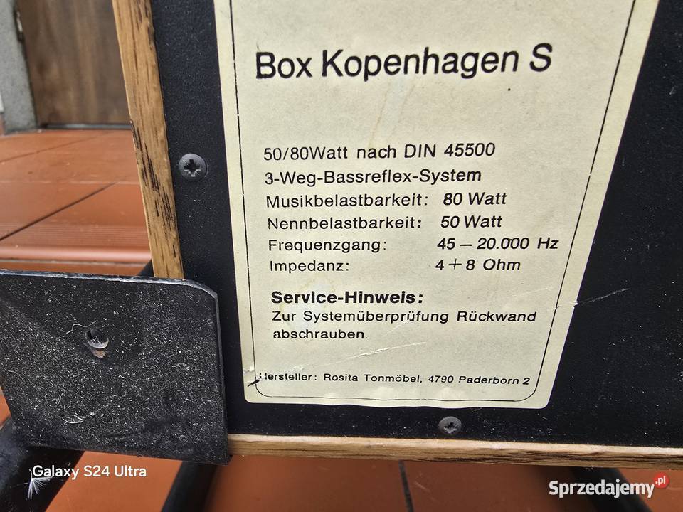 kolumny rosita electronic kopenhagen S vintage Chełm Śląski