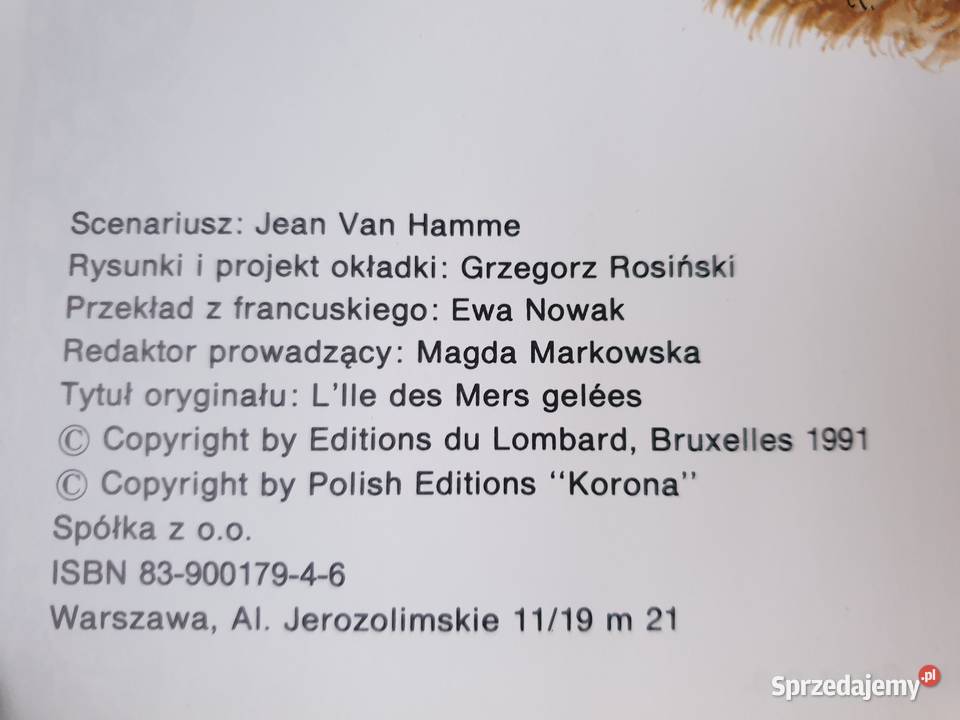 Thorgal Wyspa Wśród Lodów wydawnictwo Korona pomorskie Gdynia